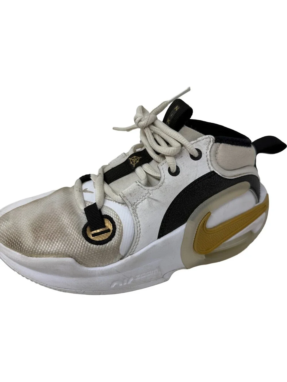Nike Air Zoom Crossover 2 Mid White Metallic Gold - FB2689-100 Youth Size 2.5 Y